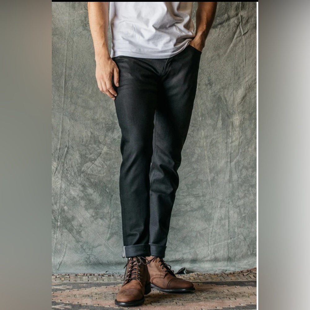 Hiroshi Kato The Scissors Slim Tapered - Black Raw 10.5oz Selvedge. NWOT